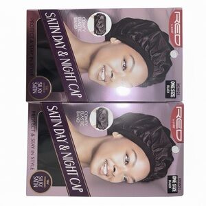 Black Satin Night Cap